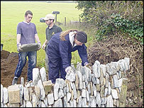 Dry-stone walling