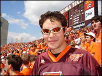 O brasileiro Mario Leonel, vice-presidente da Associação de Estudantes Brasileiros da Virginia Tech University