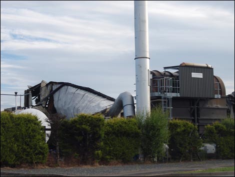 The aftermath of the huge chemical fire in Leominster.