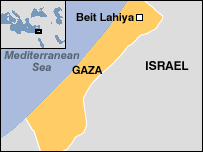 غزہ نقشے میں