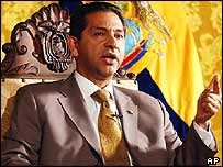 O ex-presidente do Equador Lucio Gutiérrez