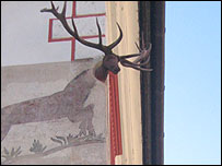 Casa cu Cerb, detaliu