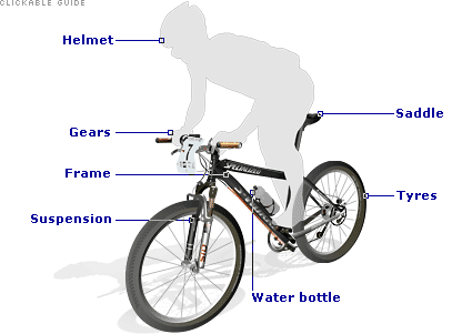 a cyclist on a bike