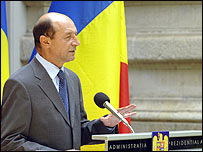 Romanian President Traian Basescu
