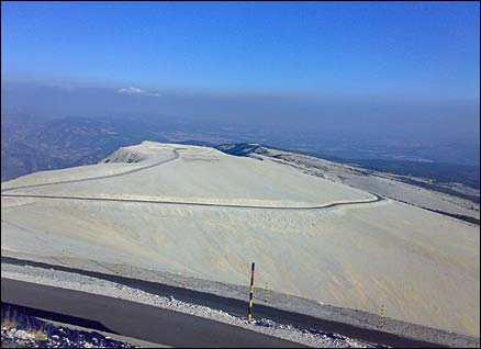 View from the summit of Mont Ventoux
