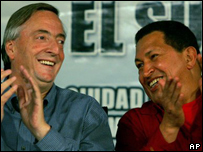 Kirchner e Chávez