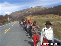 پناهجویان معترض افغان در نروژ