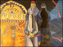 سلوت عزیز، آئل پینٹنگ، ’بیرن‘ 2001