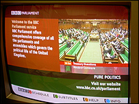 BBC Parliament, as it currently appears on Freeview