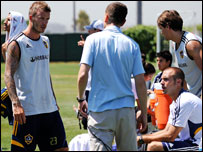 贝克汉姆和银河队友