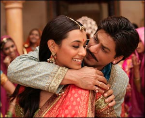 पहेली फ़िल्म में रानी मुखर्जी और शाहरुख़ ख़ान