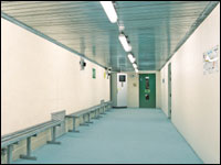 Inside one of the refuges