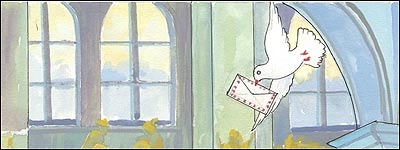 کبوتر نامه رسان