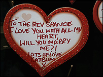 Valentine heart message