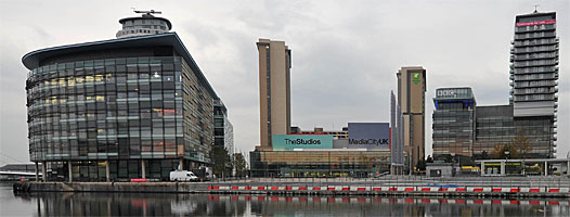 Sede de la BBC en Manchester, en el noroeste de Inglaterra