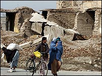 काबुल की तबाह इमारत