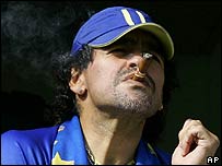 Maradona em foto de março