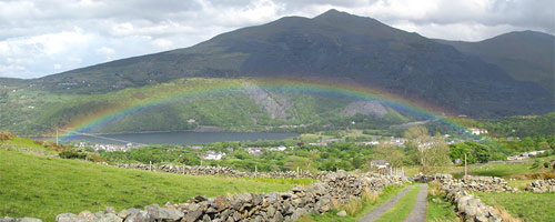 Rainbow over Llanberis by Brian Wakeham