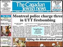 O jornal 'The Canadian Jewish News'