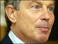 Britský premiér Tony Blair