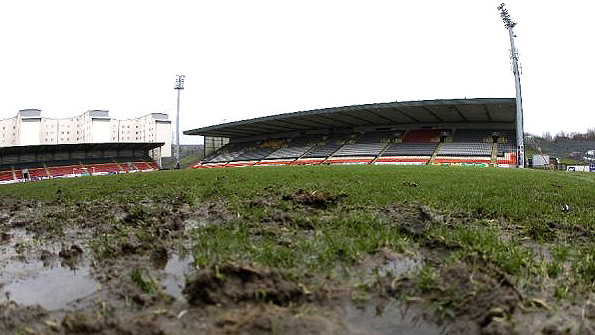 Was the Galabank surface any worse than Partick Thistle's back in January 2008? Photo: SNS