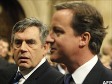 Gordon Brown and David Cameron