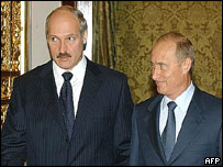 Lukašenko, Putin