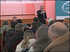 Встреча оппозиционного кандидата с избирателями в Минске