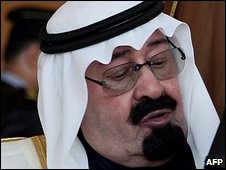El rey saudita Abdullah