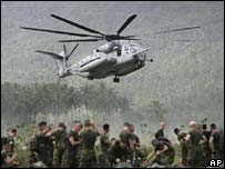 Thủy quân lục chiến Mỹ trên đảo Leyte