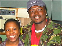 Bola Mosuro with Batman Samini 