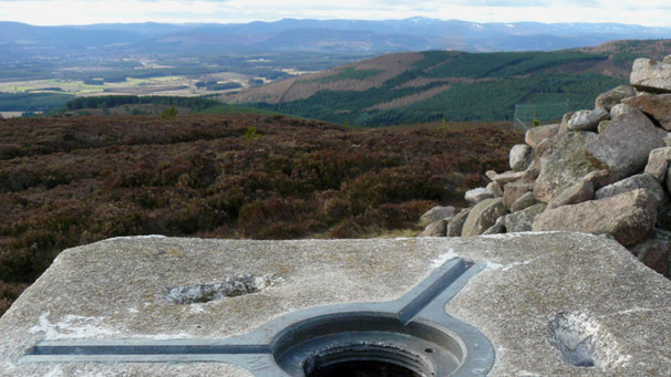 Distant hills seen from trig point