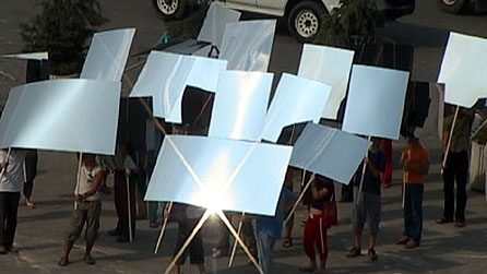 Video still from The Landscape Is Changing (2003)