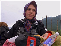 Refugiada albanesa no Kosovo