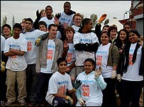 Students and volunteers at Shireland