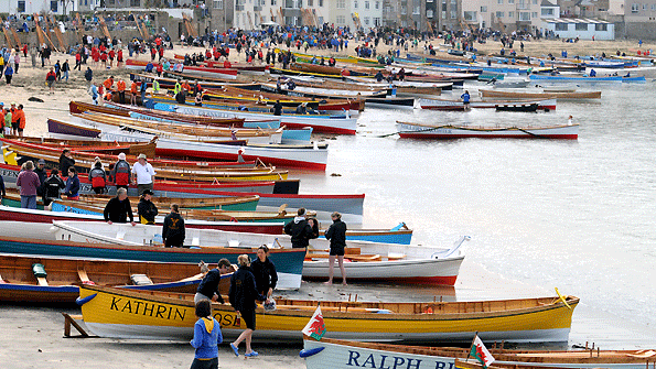 Cornish pilot gigs at Falmouth