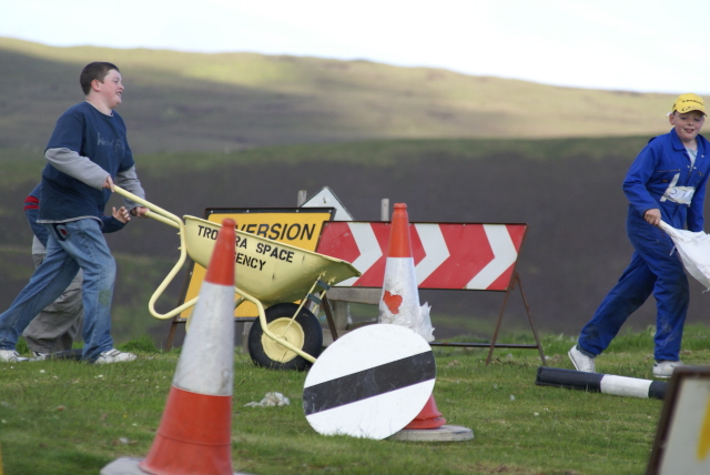 Still two laps to go