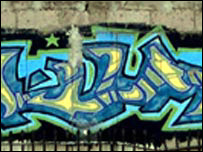 Mural de Banksy antes de ser coberto