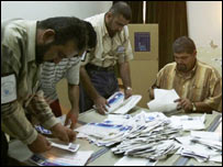 Irak'da oy sayımı 