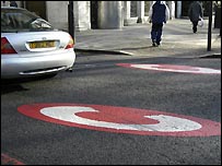 Congestion charge zone in London