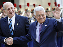 Ông Olmert và Abbas