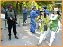 نئی دہلی میں پاکستانی کرکٹ شائقین