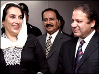 बेनज़ीर भुट्टो और नवाज़ शरीफ़