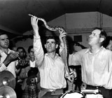 Handling serpents at Pentecostal Church of God, Harlan County, Kentucky