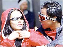 جوانان ايرانی در پيست اسکی