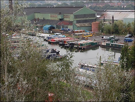 One of the only views down into Hawne Basin