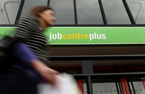 The Job Centre Plus sign