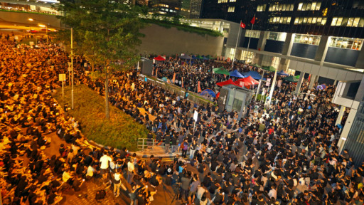 香港反国教联盟准备通宵抗议