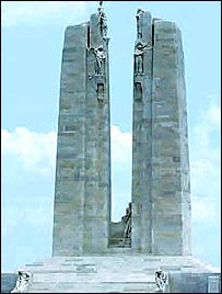Monumento canadense em Arras
