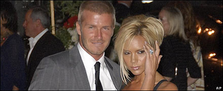 Victoria y David Beckham
